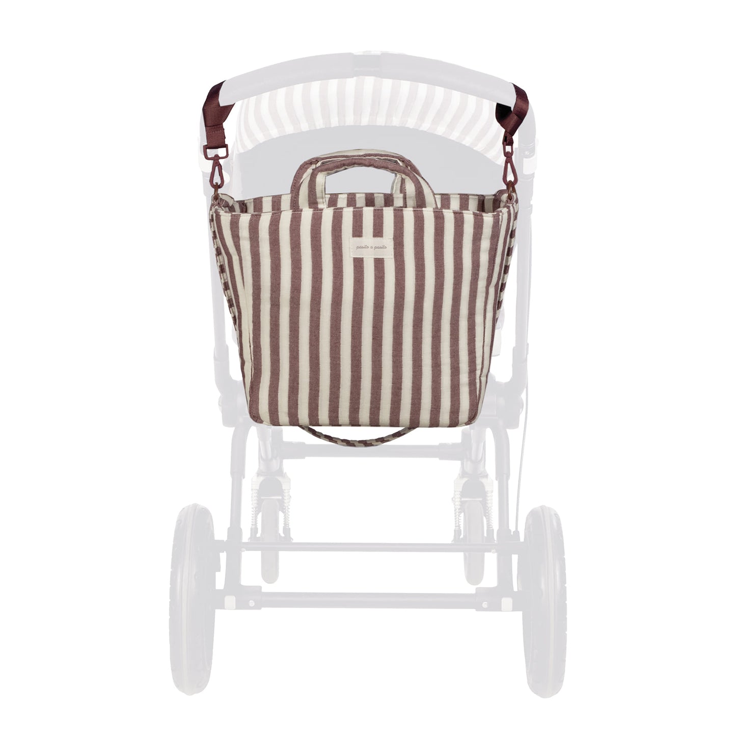 BOLSA CANASTILLA CHERRY RAYAS WALKING MUM