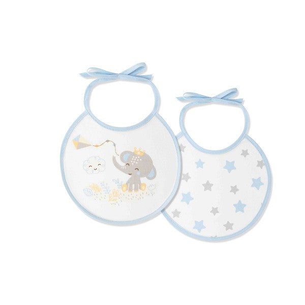 Pack de 2 babadores Elefante/Estrela da Interbaby