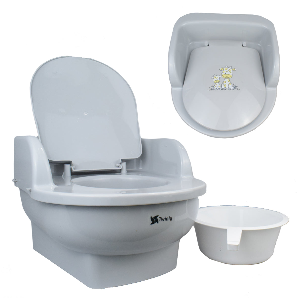 Urinol Twinly Potly - Com tampa e copo removível