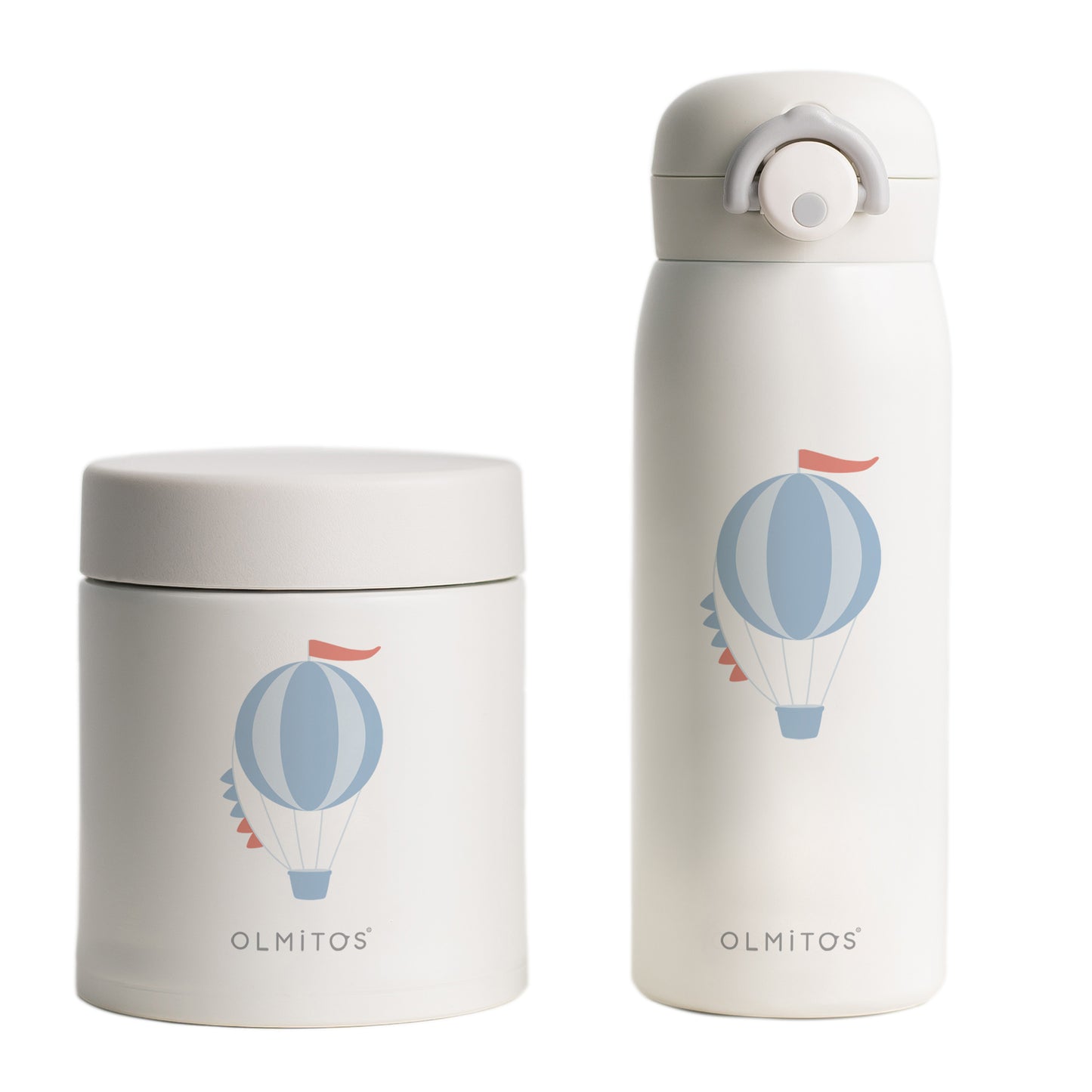 Olmitos - Termo Bebé Set con Termo Papillero 550ml y Termo para Líquidos 480ml