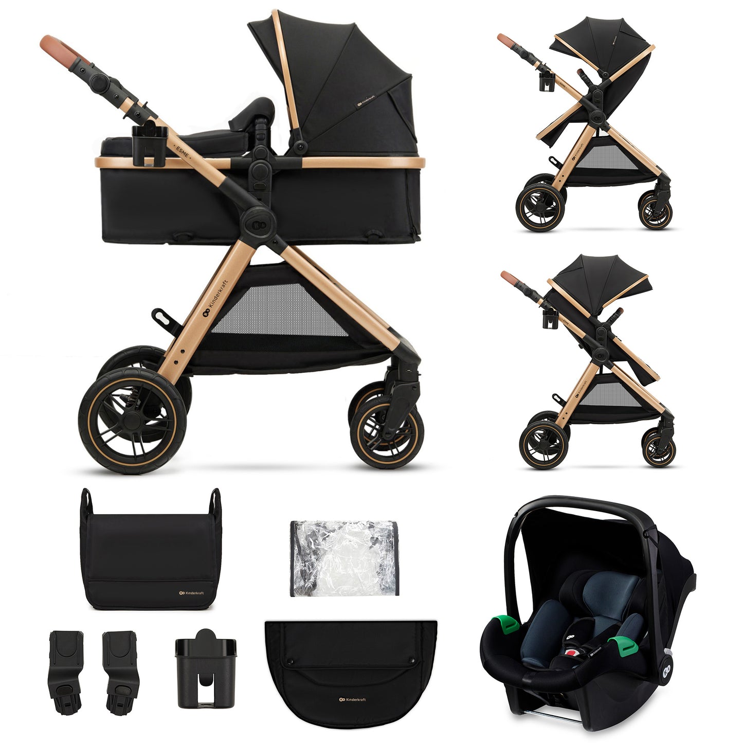 Kinderkraft ESME 3 en 1 - Mink Pro I-size (Chollomania)