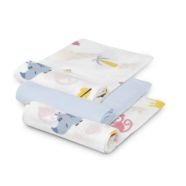 Pack gasas 3 und Bambú Caracoles de Interbaby