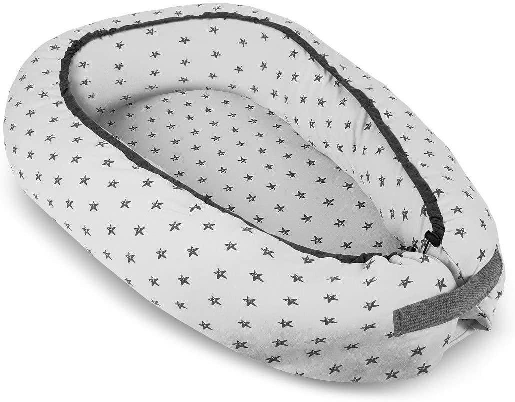Almofada de ninho co-leito anti-capotamento Interbaby Stars