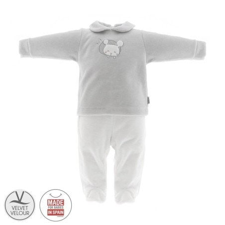 Pijama coelhinho cambrass aveludado de 2 peças