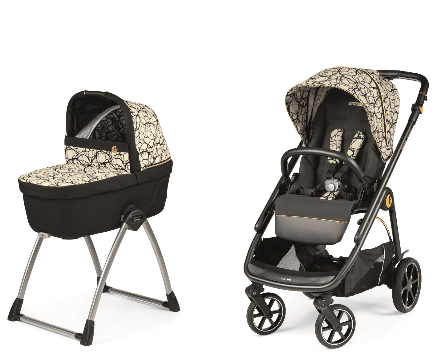 Carrinho de bebê Peg Perego Veloce Belvedere Duo com suporte para berço