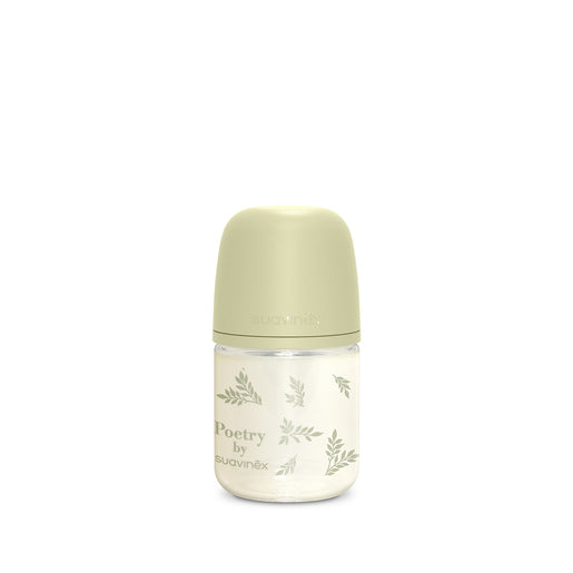 Biberón Vidrio Poetry Tetina Fisiológica Sx Pro Silicona Flujo Lento 120ml Suavinex