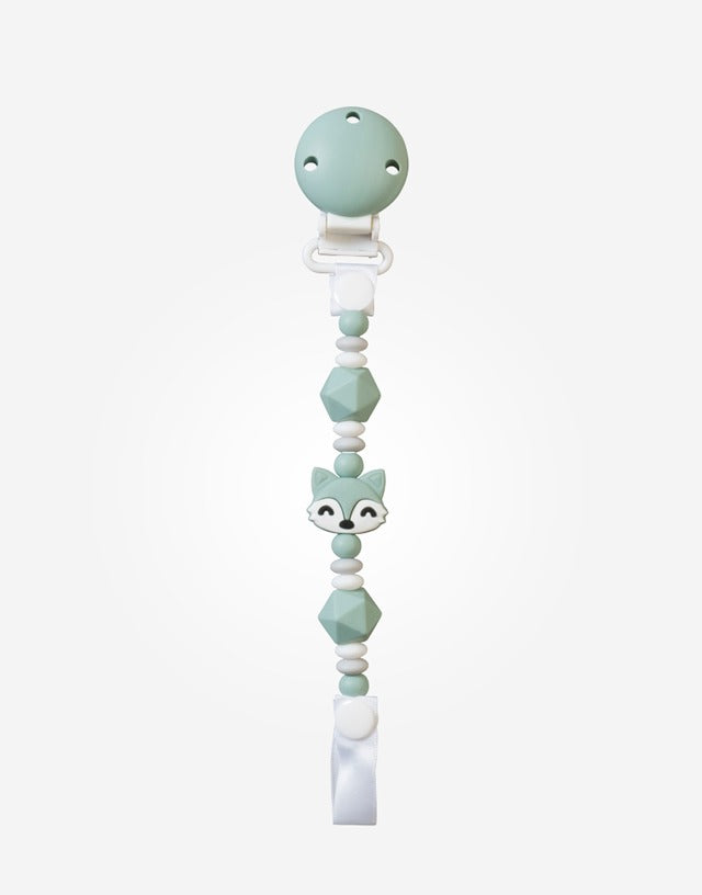 Corrente de chupeta de silicone Saro Foxy