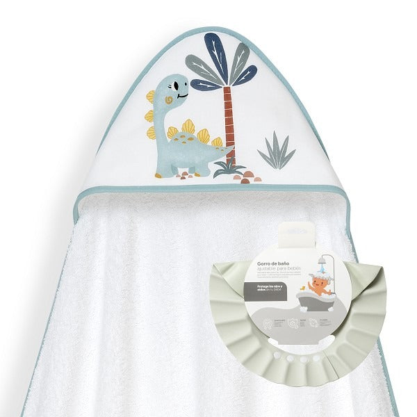 Capa de banho e chapéu de palmeira dinossauro Interbaby