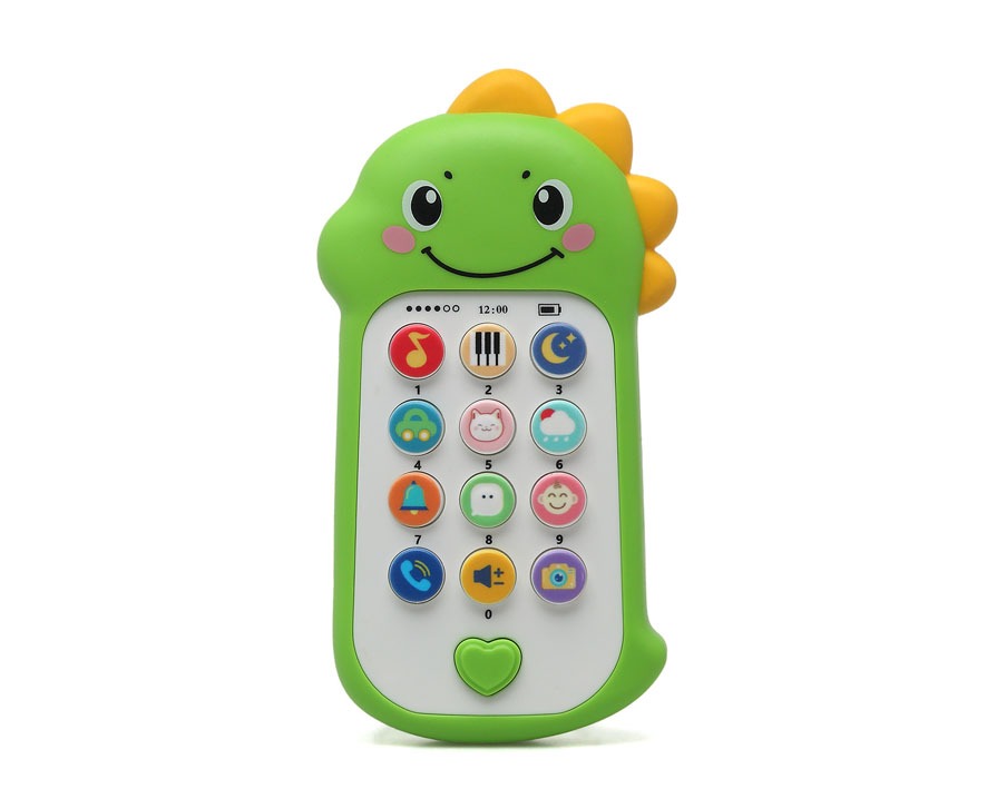 TELÉFONO MUSICAL DINOSAURIO PARA BEBÉS CON SONIDOS Y MELODÍAS