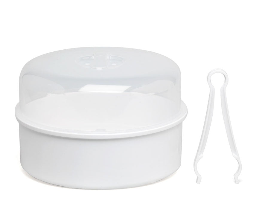 Esterilizado para microondas con pinzas Kiokids
