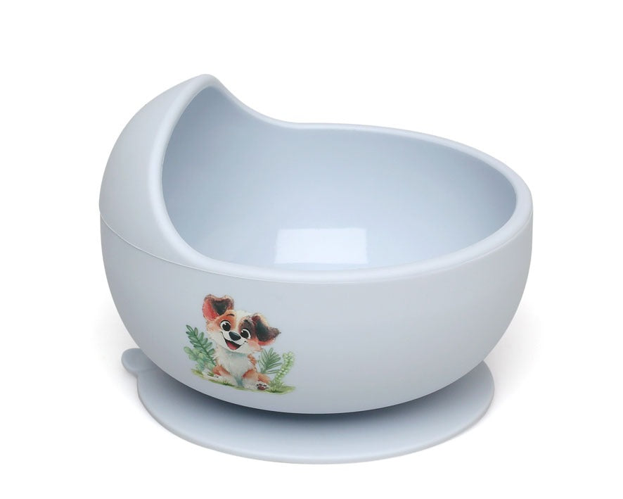 Cuenco verde antideslizante de silicona para bebé perrito Kiokids
