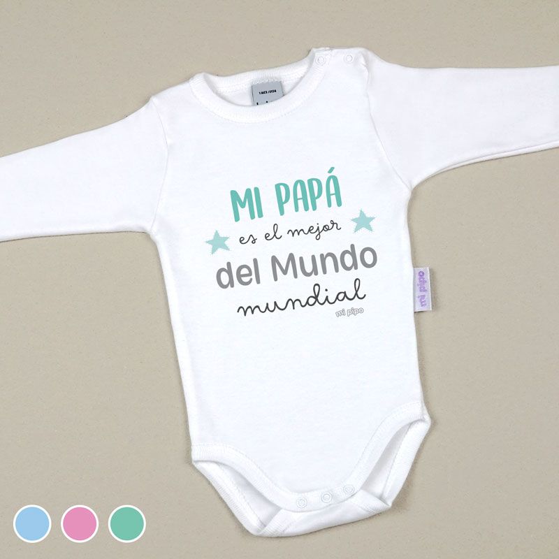 Babidu Body Divertido Mi Papá es el mejor del mundo MUNDIAL Mi Pipo