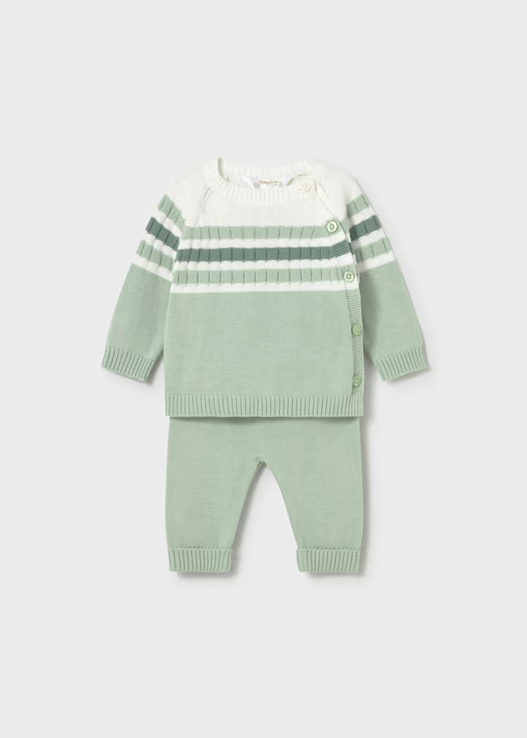 Conjunto polaina y jersey tricot recién nacido 1505 Mayoral