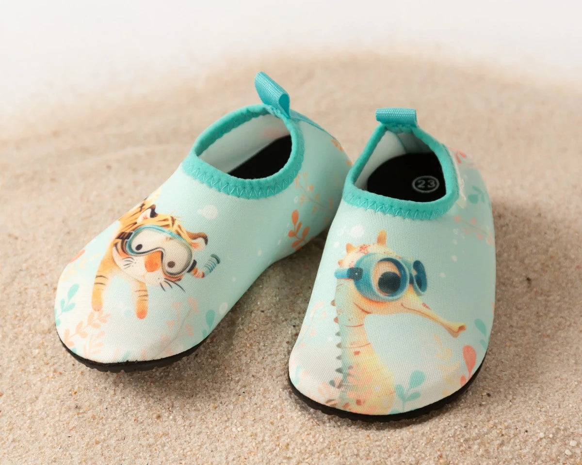 Escarpines de bebé antideslizantes para playa y piscina menta Kiokids