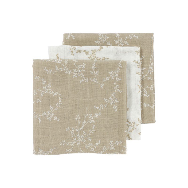 PACK DE 3 GASITAS 70x70 CM ME-BRANCHES SAND MEYCO BABY