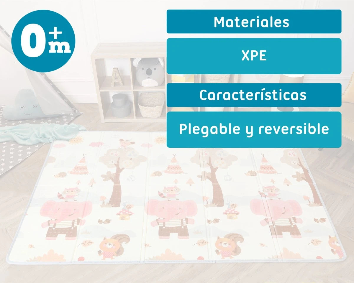 Tapete mantita plegable bosque otoñal de Kiokids