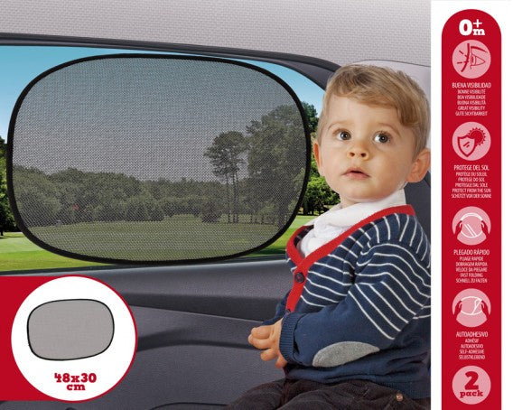 Guarda-sol preto para carro 48x30cm da Kiokids