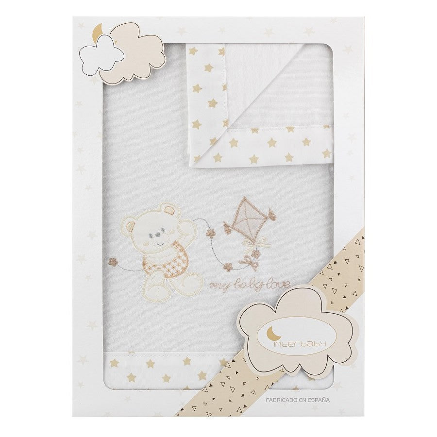 Triptico Coche Franela My Bay Love de Interbaby