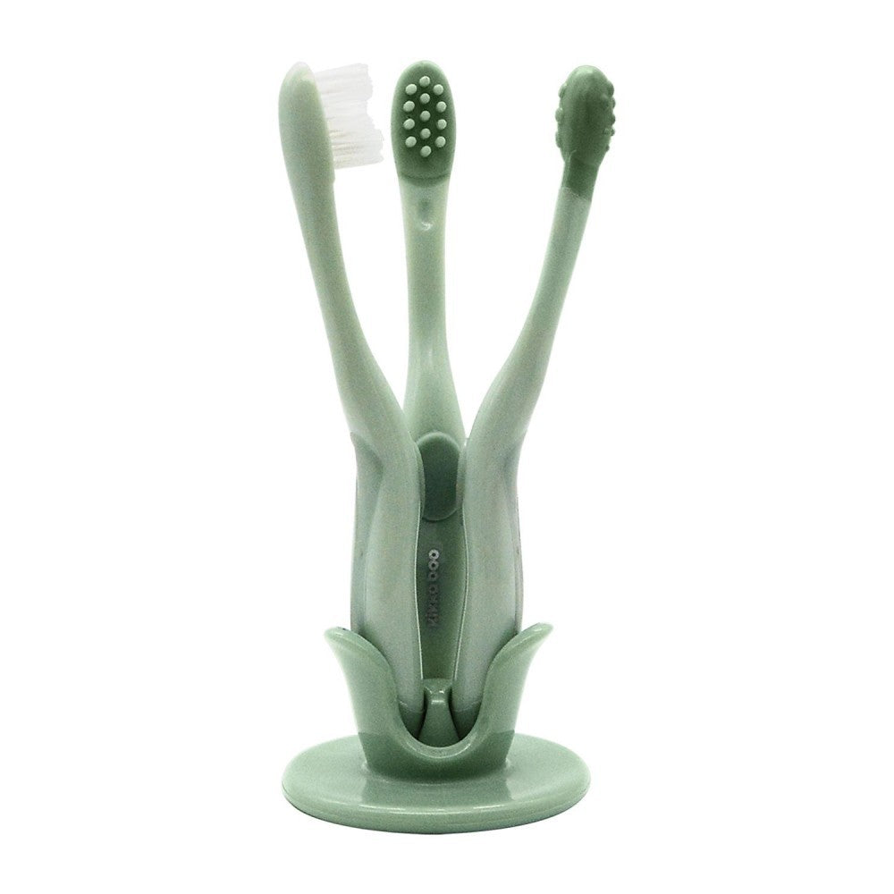 Conjunto de escova de dentes para bebê Kikka Boo 3 peças