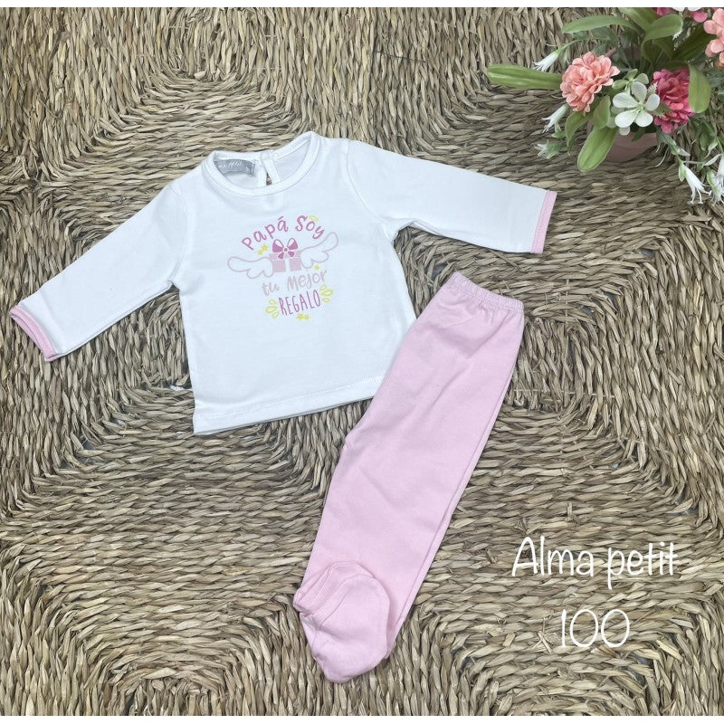 Conjunto 2Pcs "Papá soy tu mejor regalo" T1m de Alma Petit
