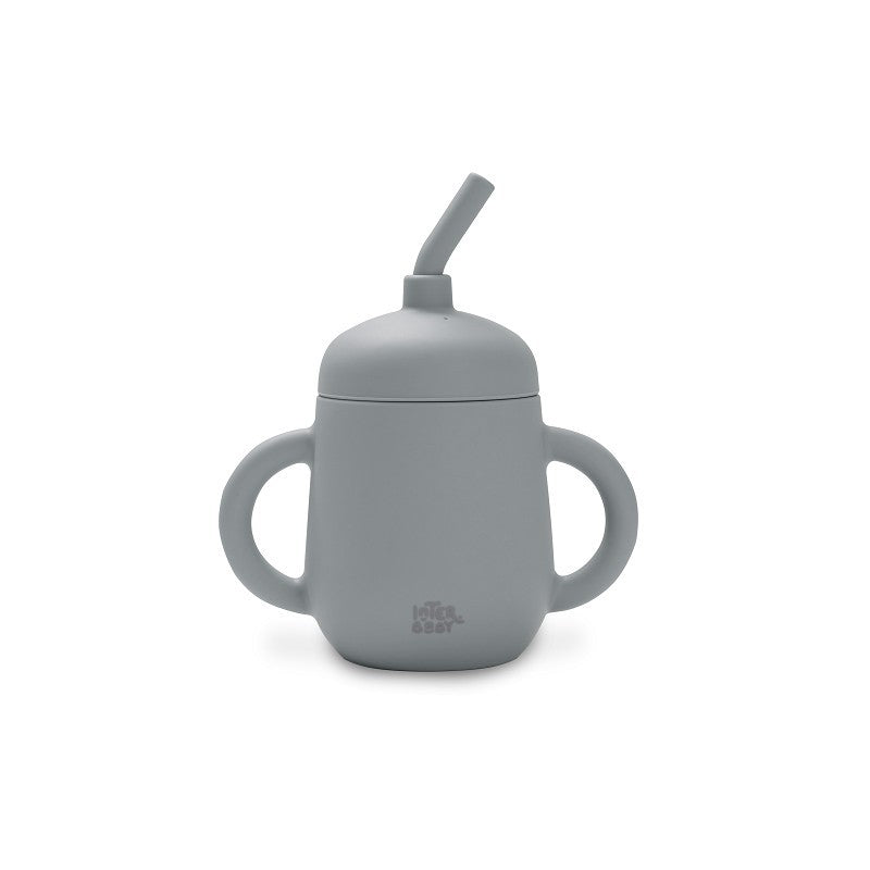Copo Anti-Gotas + Canudo de Silicone Interbaby
