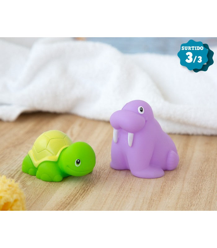 Conjunto de 2 bonecos de vinil antimofo para banheiro Kiokids