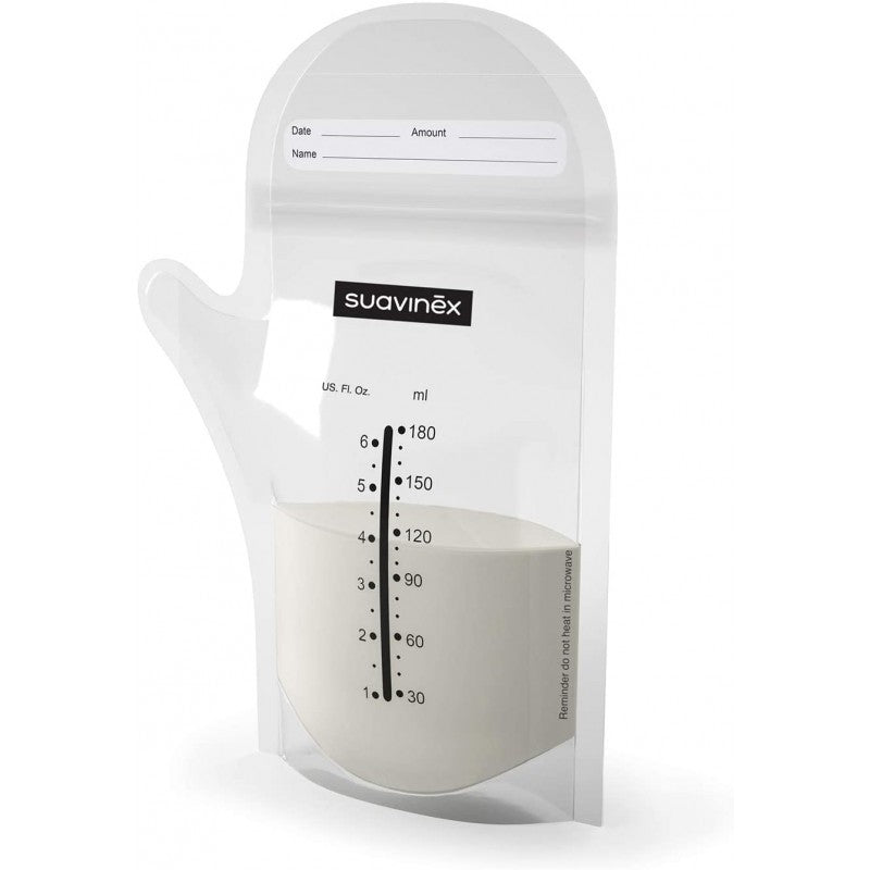 Sacos de armazenamento de leite materno 25 unidades 180 ml por suavinex