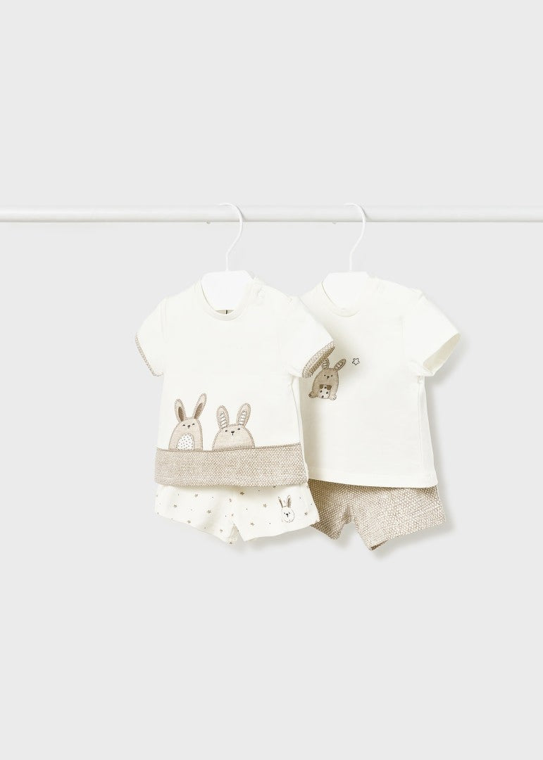 Conjunto de 2 peças de algodão sustentável Bunnies 1619 da Mayoral