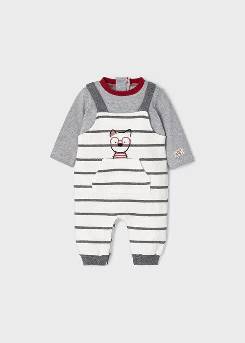 Pelele peto con estampado coches/perrito ECOFRIENDS de Mayoral
