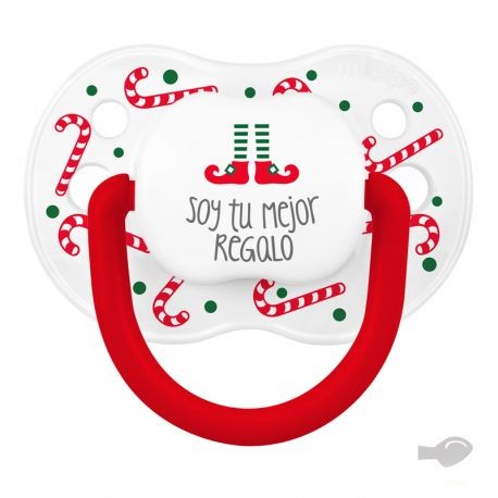 Novas bengalas de chupeta clássicas Deco Christmas White, eu sou seu melhor presente