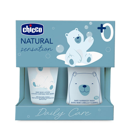 Set de baño y crema hidratante Natural Sensation Chicco