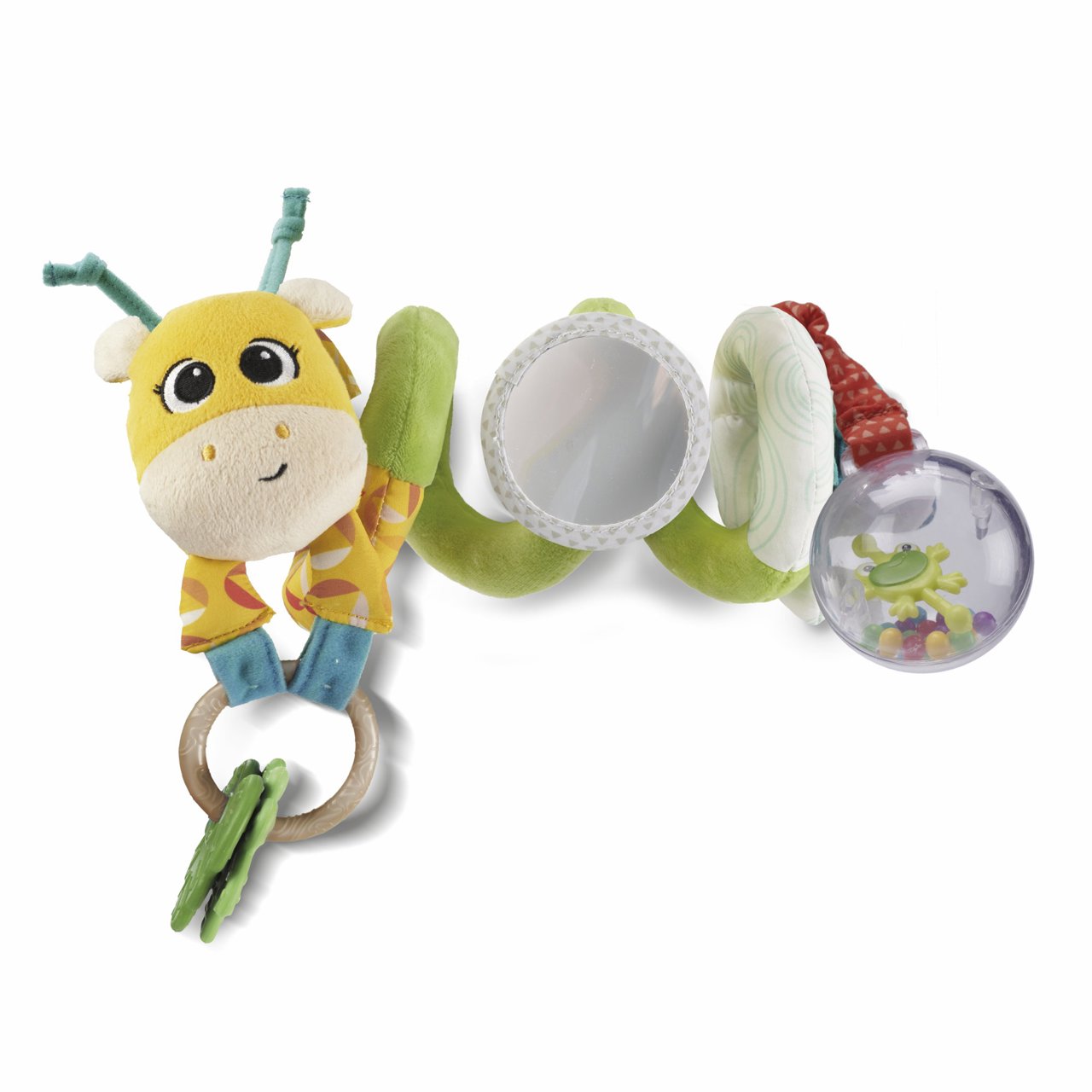 Atividades em espiral do Sr. Girafa para o carrinho de bebê Chicco