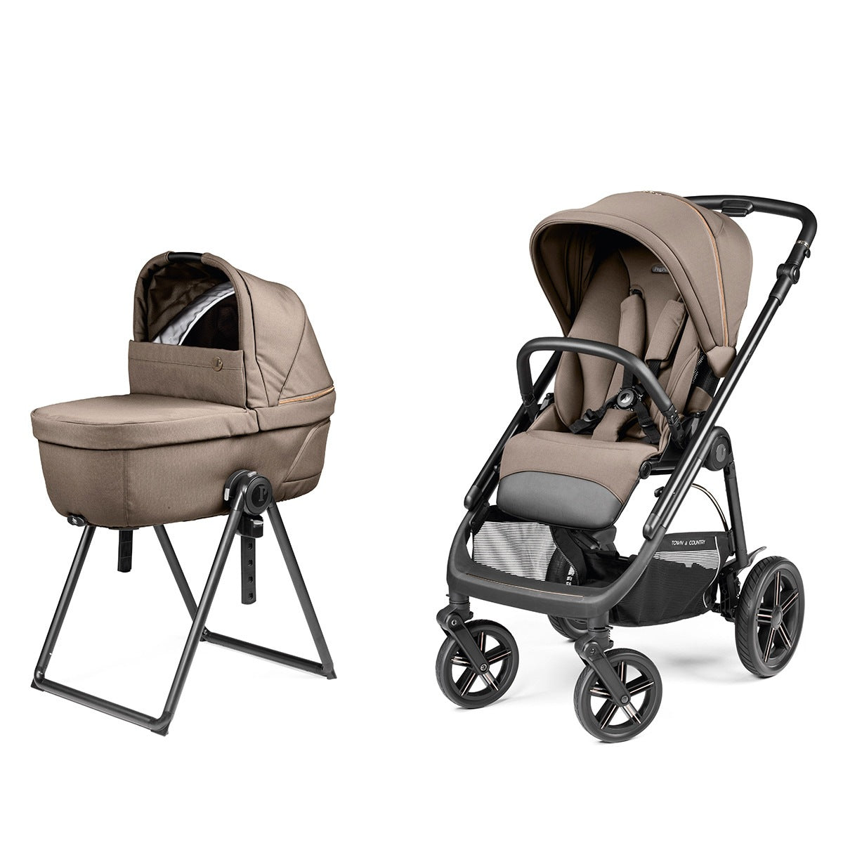Duo Cochecito Veloce Belvedere con Soporte para Capazo de Peg Perego