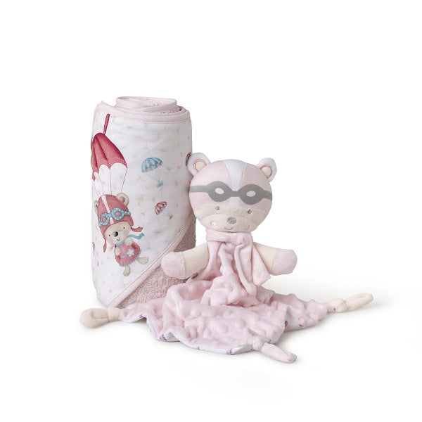 Capa de Banho Paraquedista Interbaby + Conjunto Doudou 