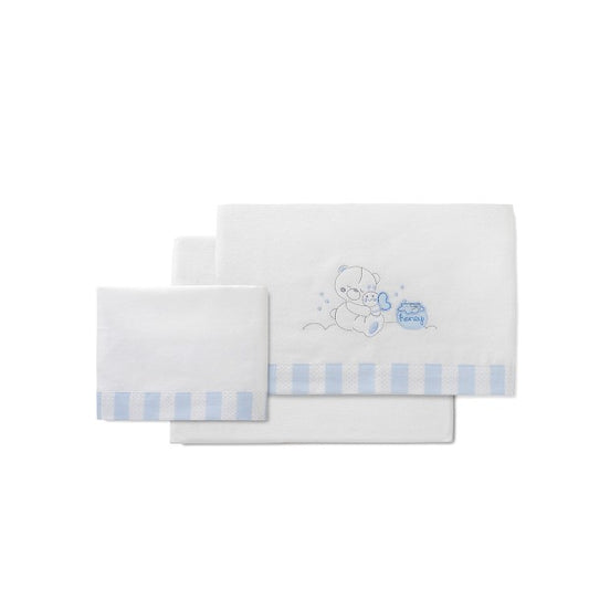 Berço de flanela Honey Bear tríptico da Interbaby
