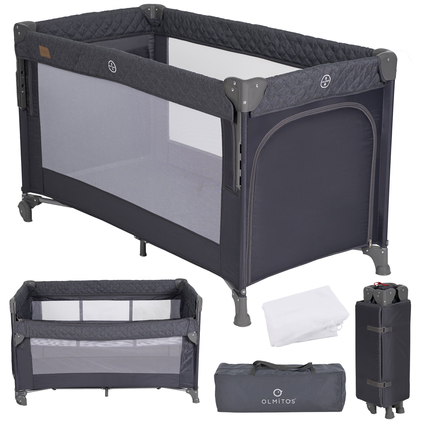 Berço de viagem e cercadinho co-sleeping 3 em 1 TREND