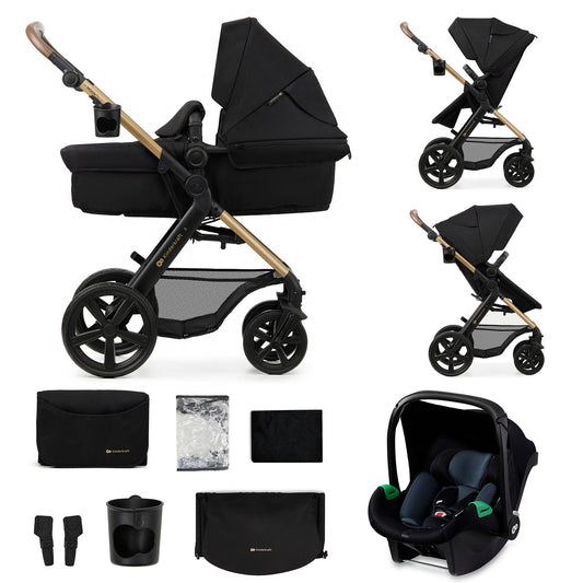 Carrinho de bebê conversível 3 em 1 Kinderkraft MOOV2 EVA Mink PRO I-Size
