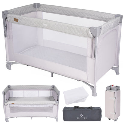 Berço de viagem e cercadinho co-sleeping 3 em 1 TREND