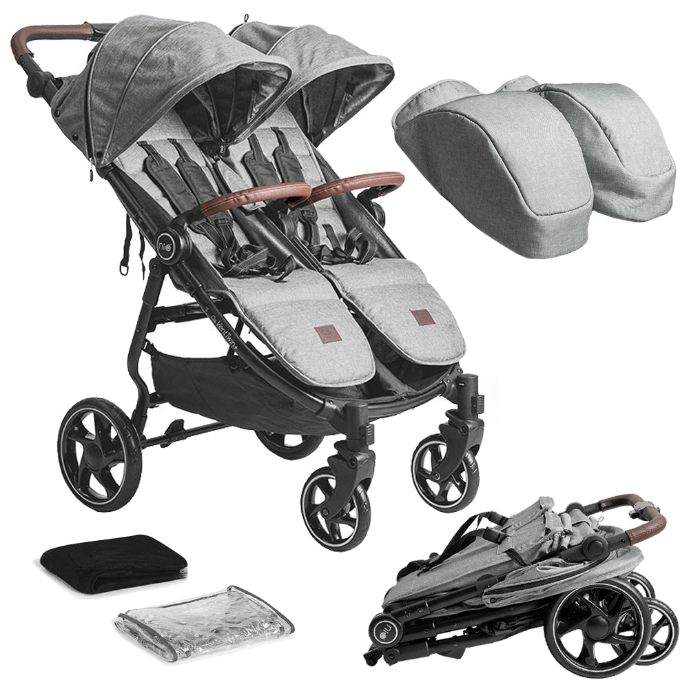 Niu- VentTwin+ Carrinho de bebê para dois bebês