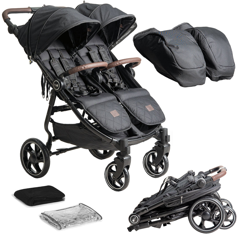 Niu- VentTwin+ Carrinho de bebê para dois bebês