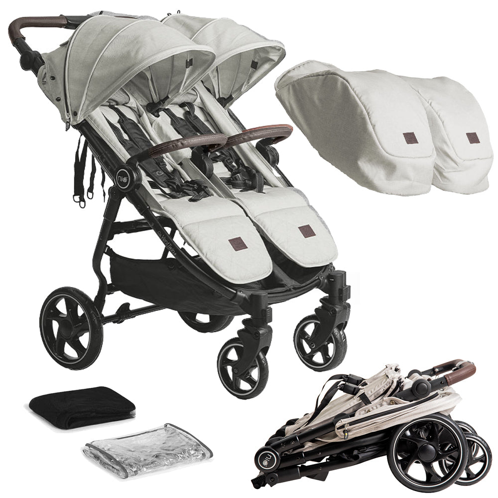 Niu- VentTwin+ Carrinho de bebê para dois bebês