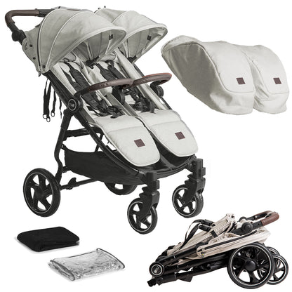 Niu- VentTwin+ Carrinho de bebê para dois bebês