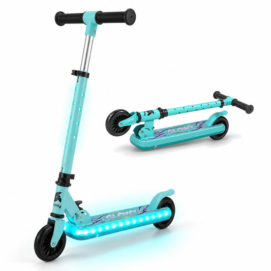 Patinete Infantil con Luces, Plegable, 2 Ruedas, 3 a 8 Años GLOWY de Twinly