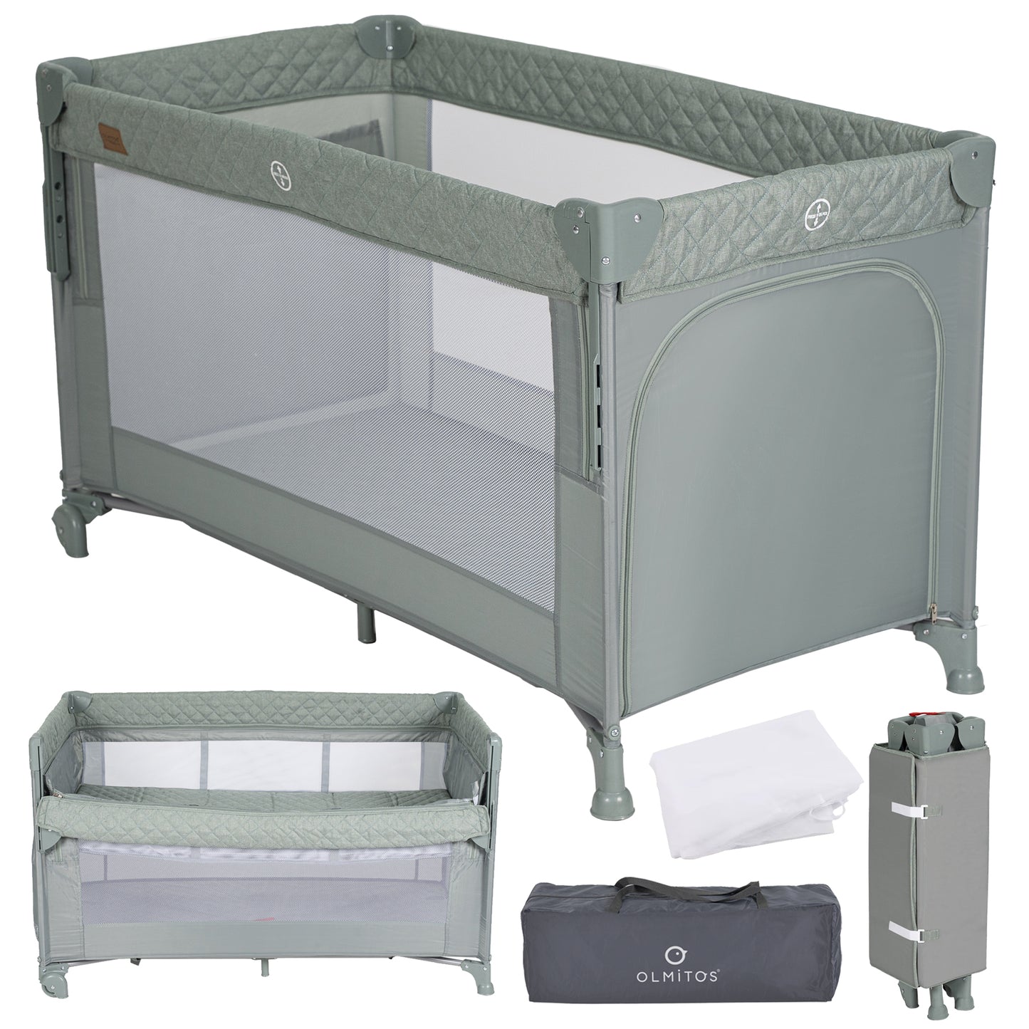 Berço de viagem e cercadinho co-sleeping 3 em 1 TREND