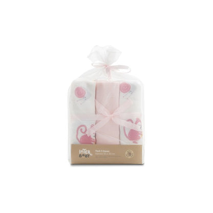 Pack gasas 3 und Bambú Caracoles de Interbaby