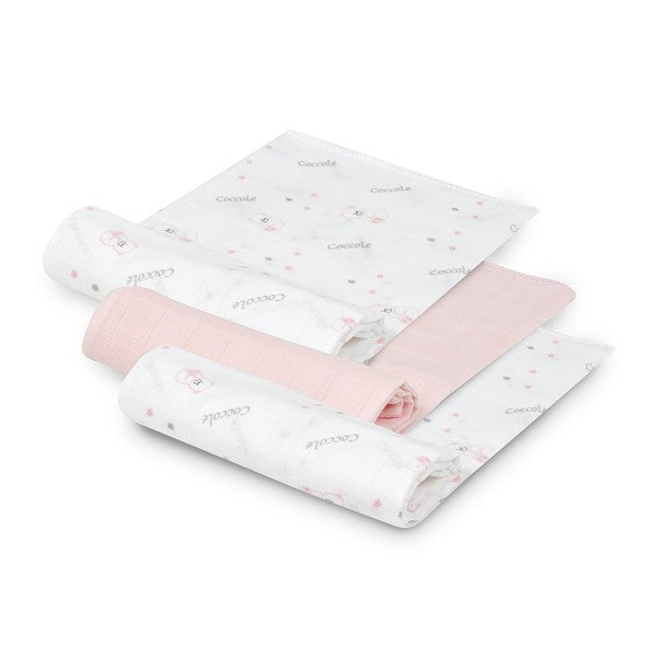 Pacote com 3 ursinhos de gaze de bambu Interbaby
