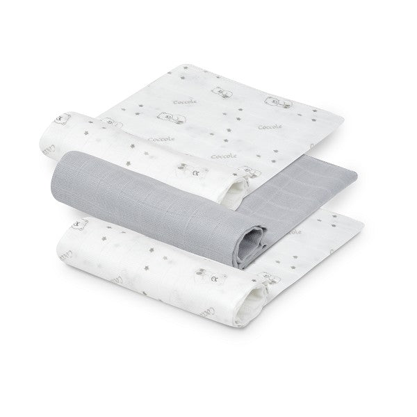 Pacote com 3 ursinhos de gaze de bambu Interbaby