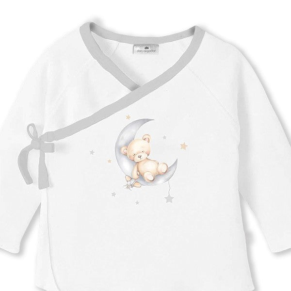 Conjunto de presente de 4 peças Don Algodón com chocalho de urso