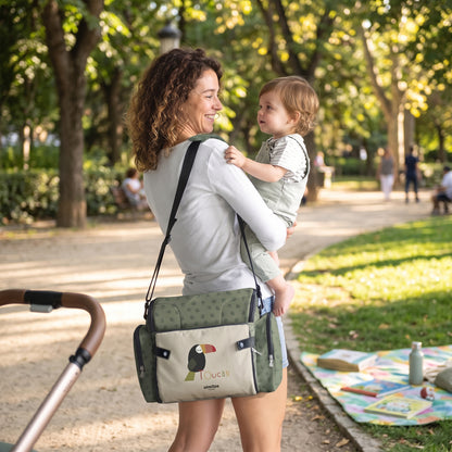 Trona Portátil Bebé 3 en 1: Asiento, mochila y bandolera de Olmitos