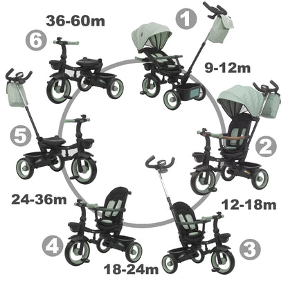 Triciclo Evolutivo Bebé SAMI Plegable de Twinly